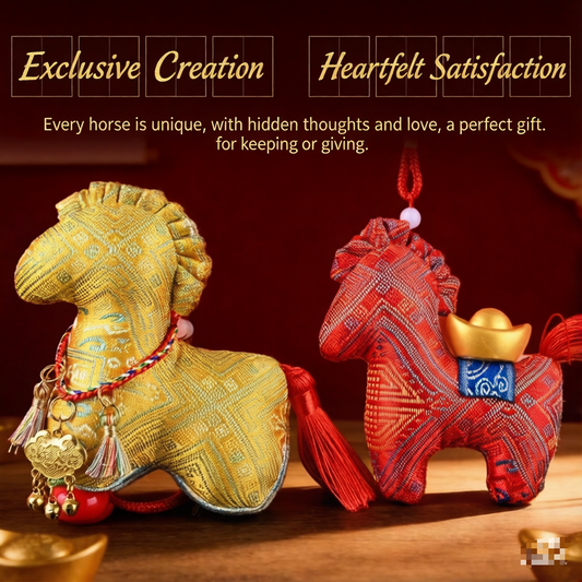 hand-embroidered horse